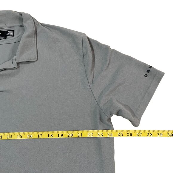 Oakley Men's Hydrolix Polo Golf Shirt Men's Size 2XL Gray Regular Fit Flawed - Picture 4 of 6